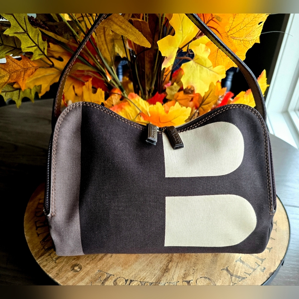 Bally Rare Canvas Abstract B-Logo Small Shoulder Handbag - Picture 16 of 16